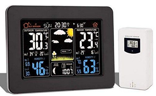 Wolketon Wetterstation inkl. Außensensor mit Wettervorhersage und Hygrometer für 24,49€ (statt 35€)