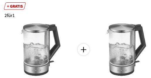 2x Clatronic WKS3641 Inox Wasserkocher für 29€ (statt 53€)