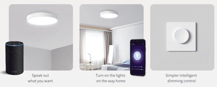 Yeelight Deckenleuchte mit HomeKit Funktion ab 72,88€ + gratis RGB E27 Birne