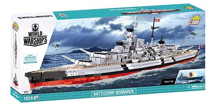 Cobi Battleship Bismarck Modellbau Set für 56,47€ (statt 110€)