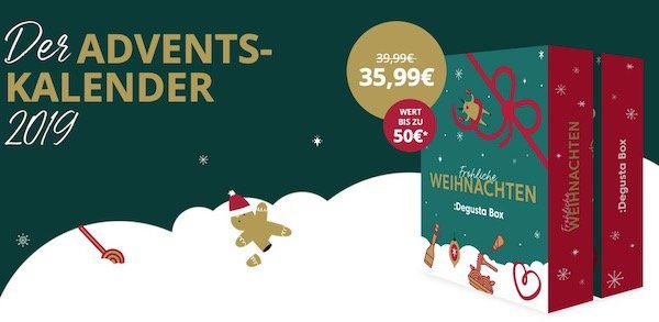 Degusta Adventskalender mit köstlichen Überraschungen für 28,79€ (Wert bis zu 50€)