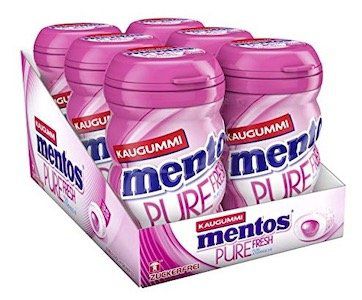 6er Pack Mentos Pure Fresh Bubble Cool Kaugummis ab 6€ (statt 12€)