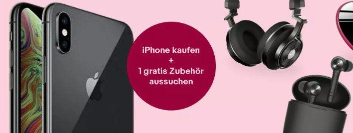 eBay: iPhone kaufen (neu oder gebraucht) und Zubehör im Wert von 20€ gratis dazu