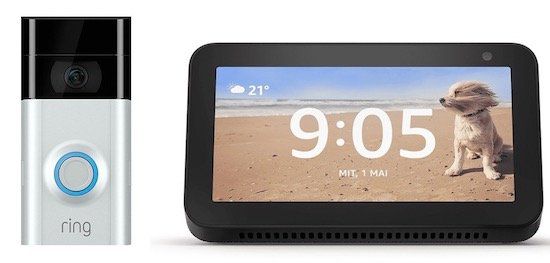 Ring Video Doorbell 2 + Amazon Echo Show 5 für 193€ (statt 257€)