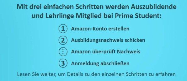 Amazon Prime Student: jetzt auch für Azubis 12 Monate kostenlos