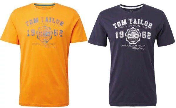 3er Pack Tom Tailor Logo T Shirts in Regular Fit für 15€ (statt 30€)