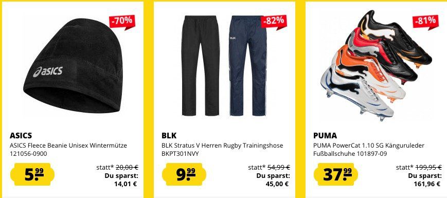 Bis 11 Uhr: SportSpar ohne Versandkosten (sonst 3,95€)   z.B. Under Armour Laufschuhe nur 11,11€ (statt 32€)