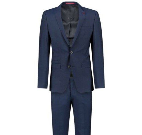 Roy Robson Anzug mit Reverskragen Slim Fit in Blau für 169,90€ (statt 240€)