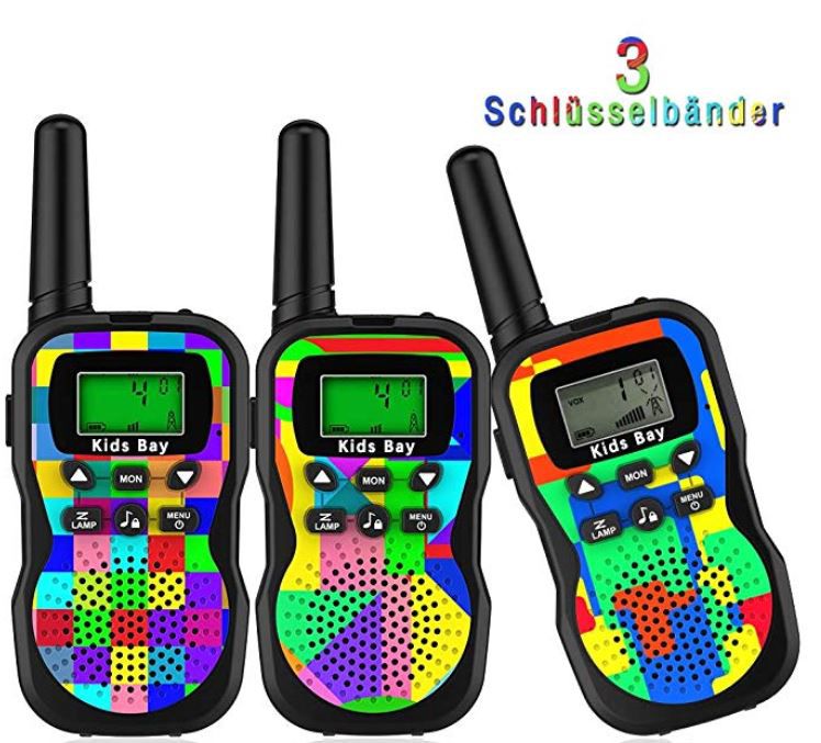 Kids Bay Kinder Walkie Talkie im 3er Pack für 20,34€ (statt 37€)