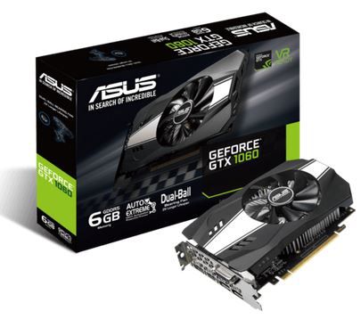 Asus PH GTX1060 6G (6GB) NVIDIA Grafikkarte für 159,99€ (statt 195€)