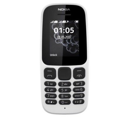 Online ausverkauft! NOKIA 105 DualSIM Retro Phone in Weiss für 13€ (statt 36€)