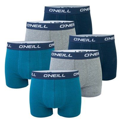 6er Pack ONeill Herren Boxershort Uni Plain für 24,50€ (statt 32€)   in S bis XXL