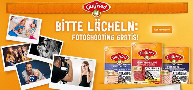 Mit Gutfried kostenloses Fotoshooting sichern