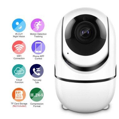 PTZ 1080P WiFi  IP Kamera G2O3 mit Bewegungsmelder & Zweiwege Audio für 17,99€   aus DE