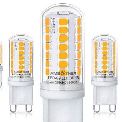 Ambother 5er Pack LED Lampen Sockel G9 mit je 4W für 6,24€ (statt 12€)