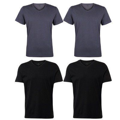 4er Pack Tom Tailor Herren Basic T Shirts in vielen Varianten für 26,95€ (statt 41€)