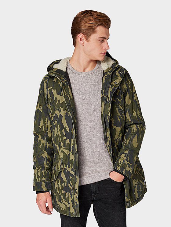 Tom Tailor Denim Parka mit Tarnmuster für 24,94€ (statt 99€?)