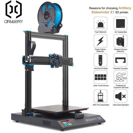 Pricedrop! Artillery Sidewinder X1 mit Dual Z Achsen & Touchscreen für 311€