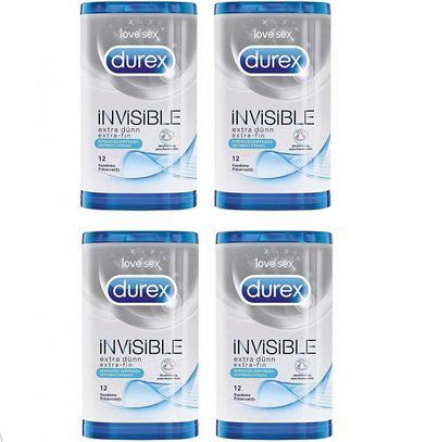 48 Durex Invisible Sensi Fit Kondome für 24,99€ (statt 38€)