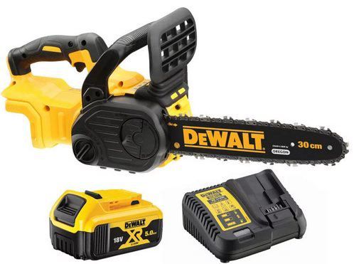 DeWalt DCM565P1 QW   18V Akku Kettensäge (30 cm & 5Ah Akku + Ladegerät) für 208,90€ (statt 287€)