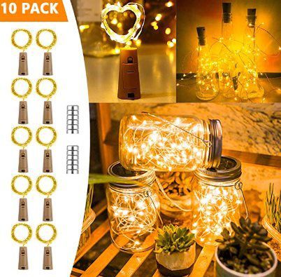 10er Pack: LED Deko Flaschenlicht für 7,69€   Prime