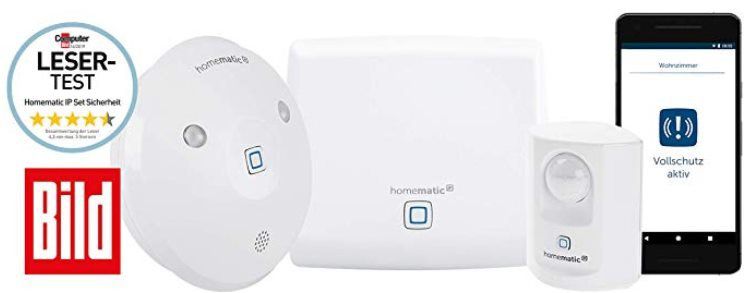 Homematic IP Starter Kit Sicherheit mit Bewegungsmelder & Alarm für 79,95€ (statt 99€)