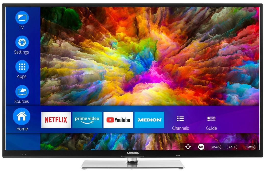 Medion X14305   43 Zoll UHD TV  für 279,99€ (statt 356€)