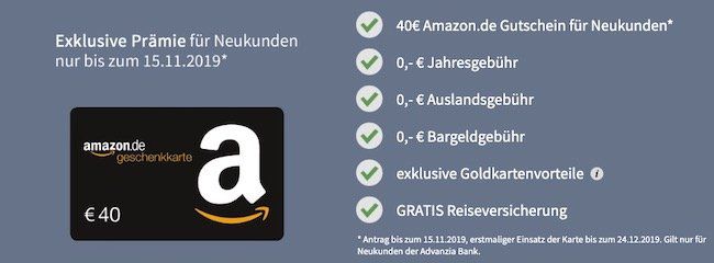 Letzter Tag! 🔥 PayVIP Mastercard Gold (dauerhaft gebührenfrei) + 40€ Amazon Gutschein