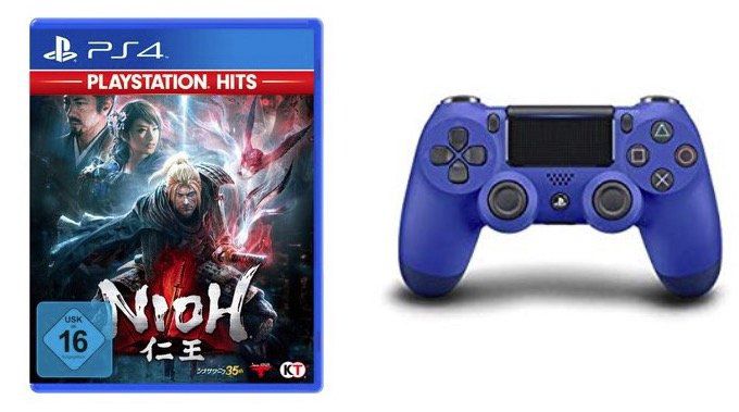 Sony DualShock 4 V2 Controller + Nioh (PS4) für 45,51€ (statt 76€)