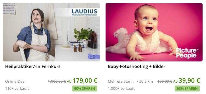 10€ Groupon Guthaben gratis beim Kauf eines Deals für mind. 1€