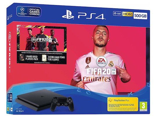 Sony PlayStation 4 Slim 500GB + FIFA 20 Ultimate Team für 229€ (statt 265€)