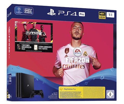 Playstation 4 Pro + Fifa 20 ab 279€ (statt 329€)