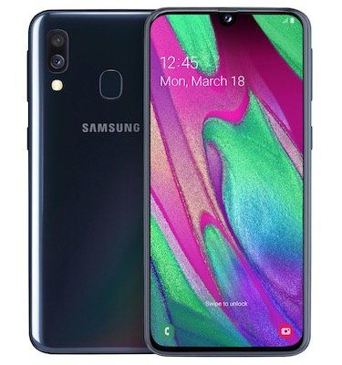 Samsung Galaxy A40 mit 64GB in Schwarz für 99,90€ (statt neu 254€)   refurb