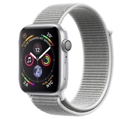 Apple Watch Series 4 GPS in 40mm Silber mit Sport Loop ab 339,48€ (statt 369€)