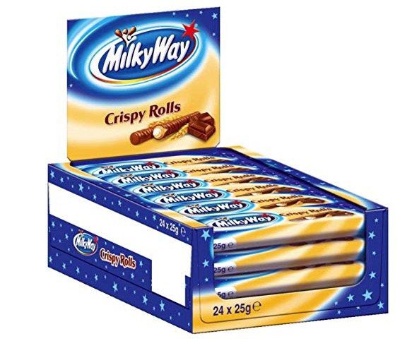 48er Pack Milky Way Crispy Rolls ab 13,98€   nur 0,29€/Stück