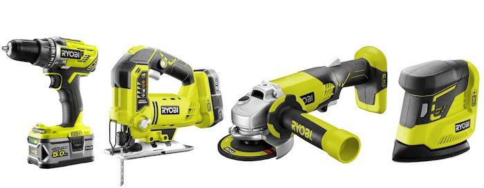 Ryobi ONE 18V Werkzeug 4er Set R18CK4B 252S für 279,99€ (statt 340€)