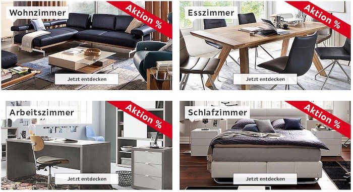 XXXLutz mit bis zu 50% Rabatt z.B. Ecksofa für 799€ (statt 999€)