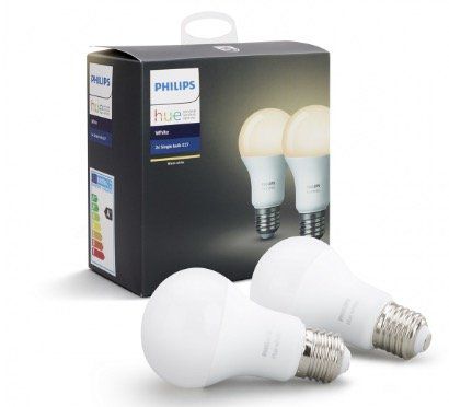 2er Pack Philips Hue White E27 9,5W für 19,90€ (statt 25€)