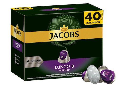 200er Pack Jacobs Kaffeekapseln für Nespresso Maschinen für 37,45€ (statt 50€)