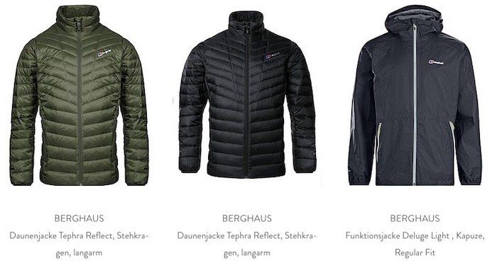 Berghaus Sale bei Brand4friends   z.B. Funktionsjacke Deluge Pro für 49,99€ (statt 114€)