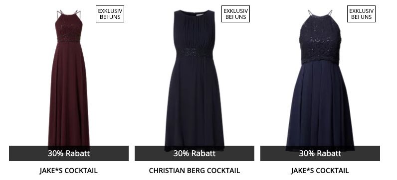 🔥 Peek & Cloppenburg* Damen Sale mit 30% Extra Rabatt auf Cocktail Kleider