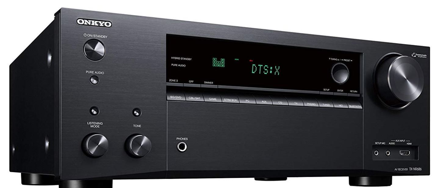 Onkyo TX NR686   7.2 Kanal AV Receiver mit THX und Dolby/DTS:X für 309€ (statt 339€)