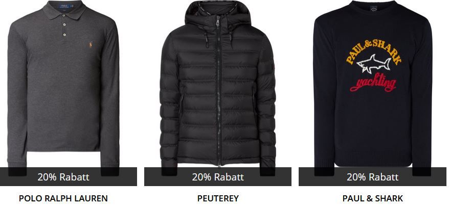 🔥Peek & Cloppenburg* Neujahrs Sale mit 20% auf ALLES auch im Sale   Hilfiger, BOSS, Paul&Shark, Lacoste