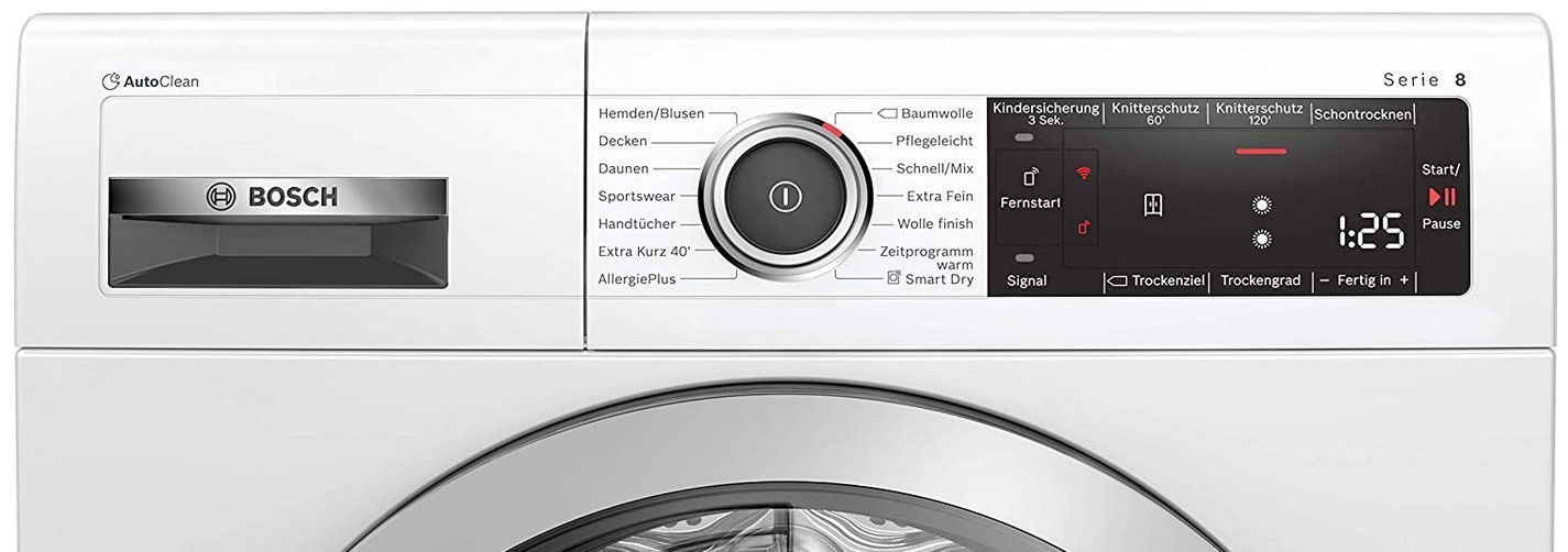 Bosch WTX87M40 Wärmepumpentrockner mit 8kg für 709€ (statt 803€)