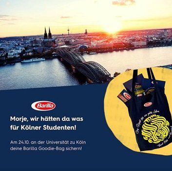 Aktion geht weiter: Kostenloses Goodie Bag mit Barillaprodukten für Studenten