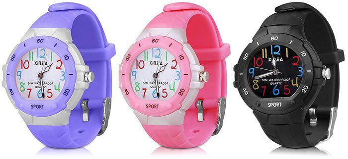 XREXS Kinderuhr in 3 Farben für je 7,77€   Prime