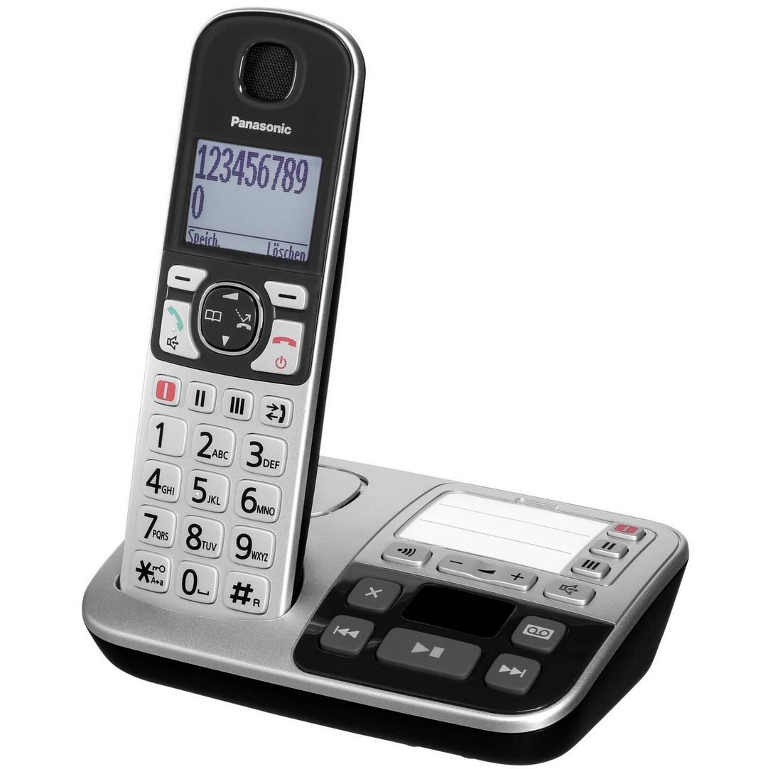 Panasonic KX TGE520GS   Schnurloses DECT Telefon mit AB für 49,90€ (statt 60€)