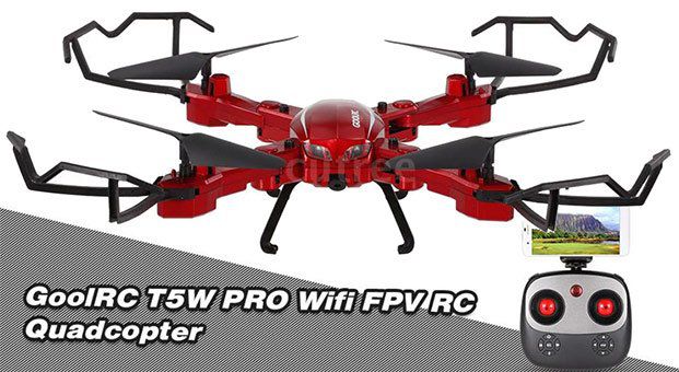 GoolRC T5W PRO WiFi FPV RC Quadcopter mit One Key Return für 34,99€   aus DE