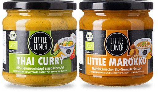 🔥 Little Lunch: bis  45% auf Eintöpfe   z.B. Little Marokko & Thai Curry für 1,67€(!!) (statt 2,99€) + VSK frei ab 17 Suppen