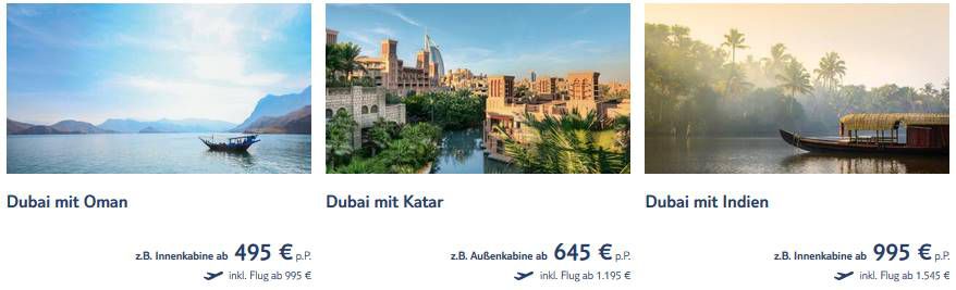 TUI Cruises Black Weekend Angebote z.B. 8 Tage Dubai mit Oman ab 495€ p.P. TUI Cruises Black Weekend Angebote z.B. 8 Tage Dubai mit Oman ab 495€ p.P.